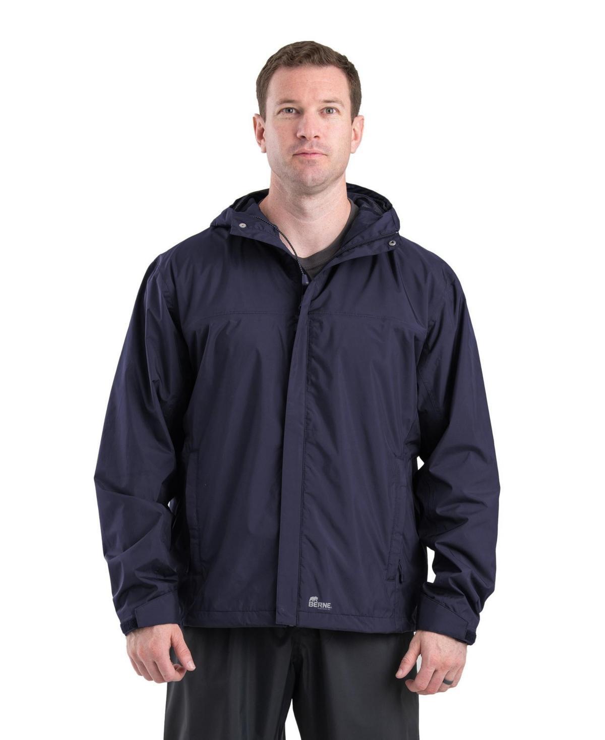 Berne Mens Coastline Lightweight Hooded Rain Jacket - Mens Work Jackets at Academy Sports Product Image