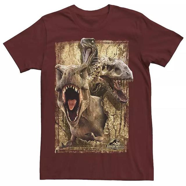 Mens Jurassic World T-Rex Indominus Rex & Raptor Tee Product Image