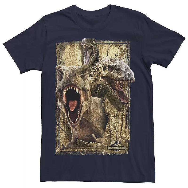 Mens Jurassic World T-Rex Indominus Rex & Raptor Tee Product Image