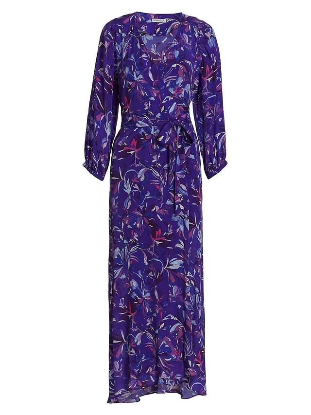 Womens Carhue Denia Wrap-Front Maxi Dress Product Image