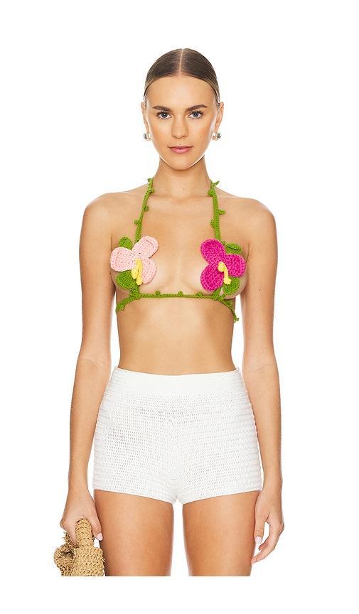 Flower Crochet Bra Product Image