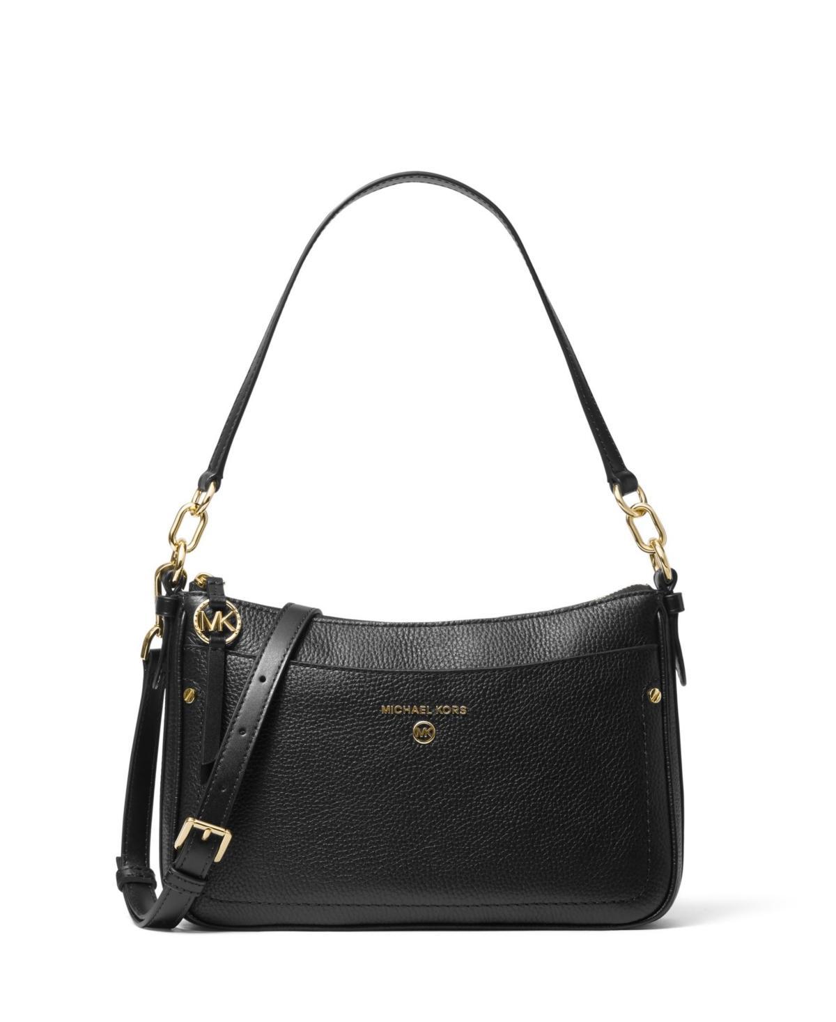 Michael Michael Kors Womens Jet Set Charm Top Zip Pochette Leather Shoulder Bag Product Image