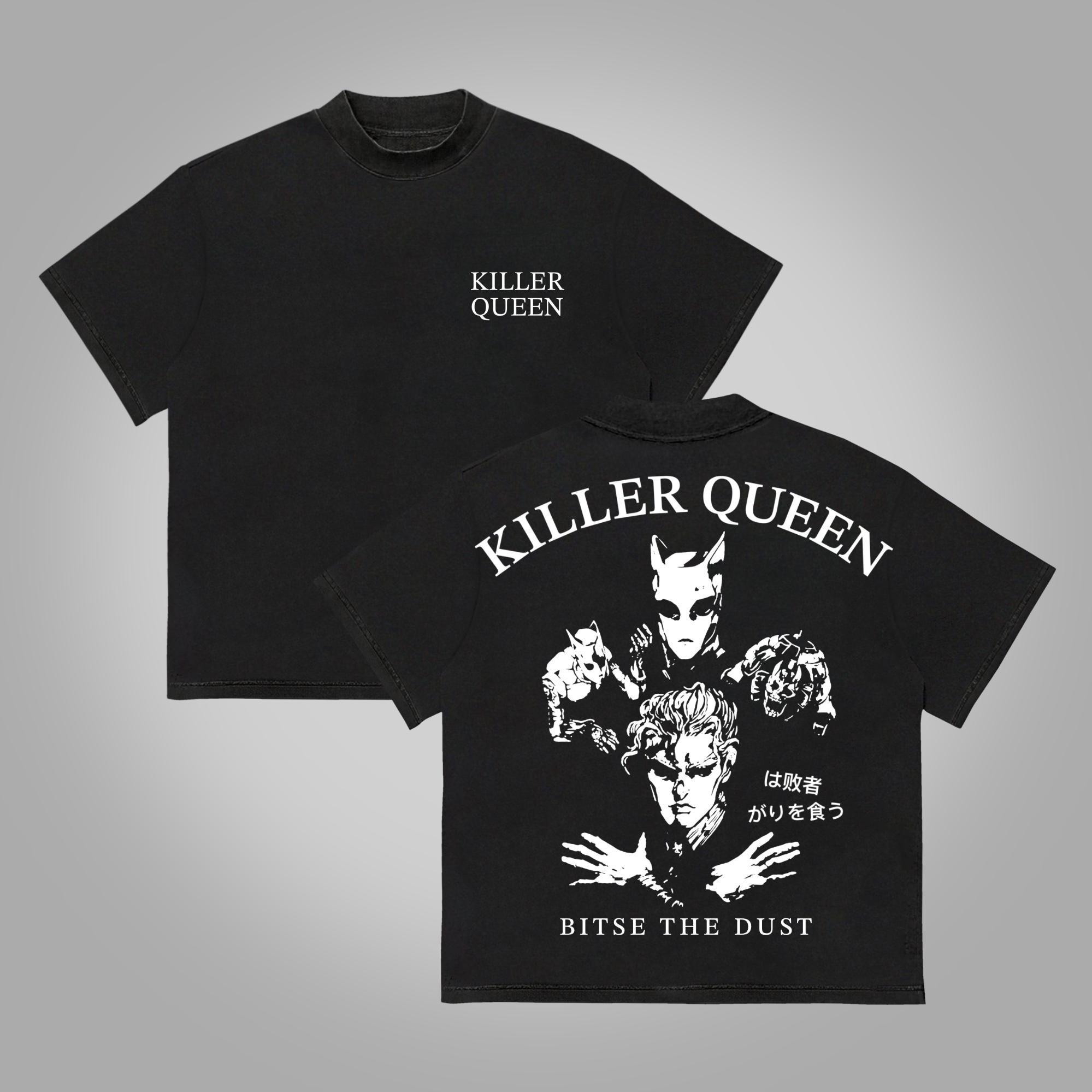 Jojo Killer Queen Graphics Cotton T-Shirt Product Image