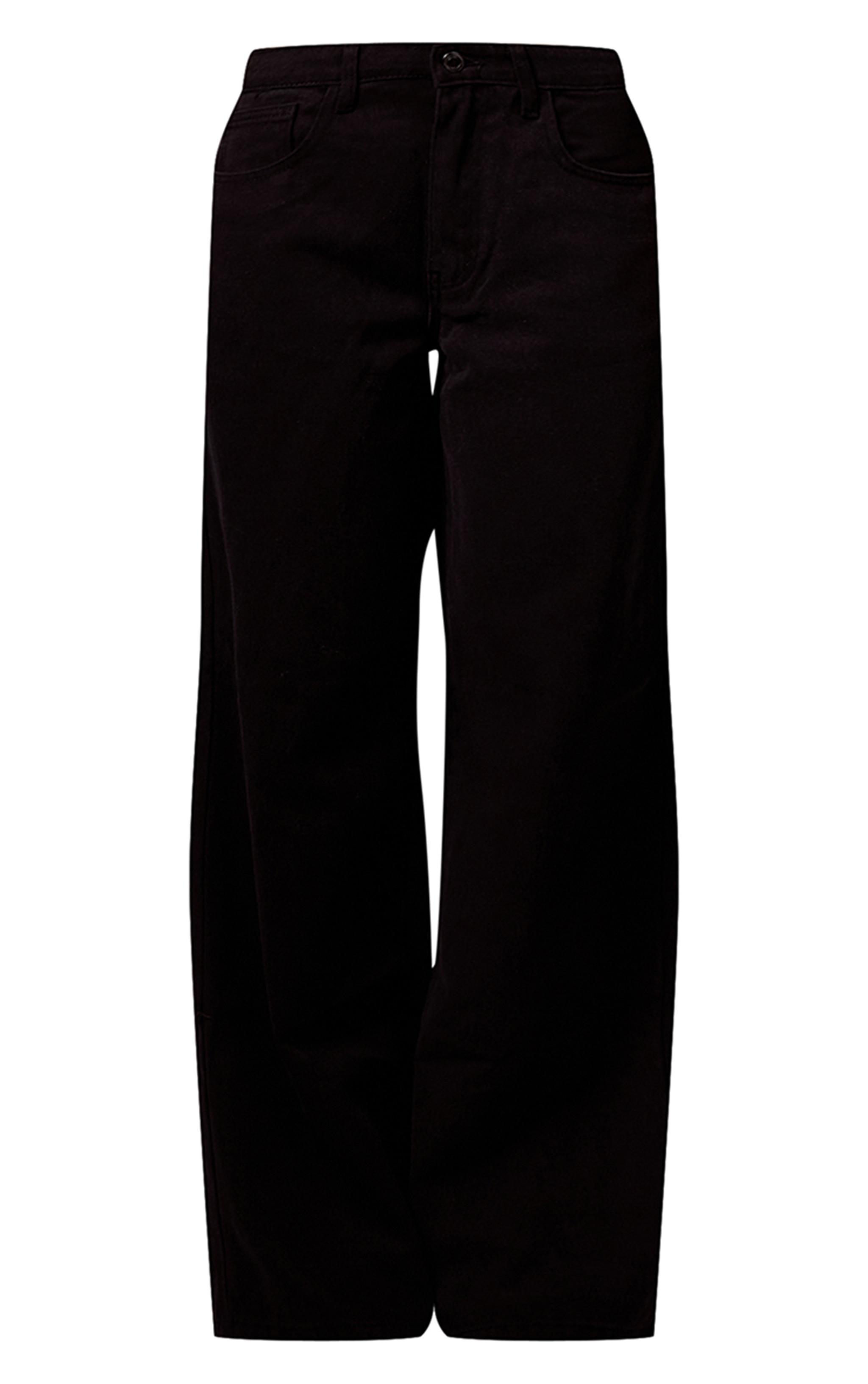 Washed Black Wide Leg Jeans Product Image