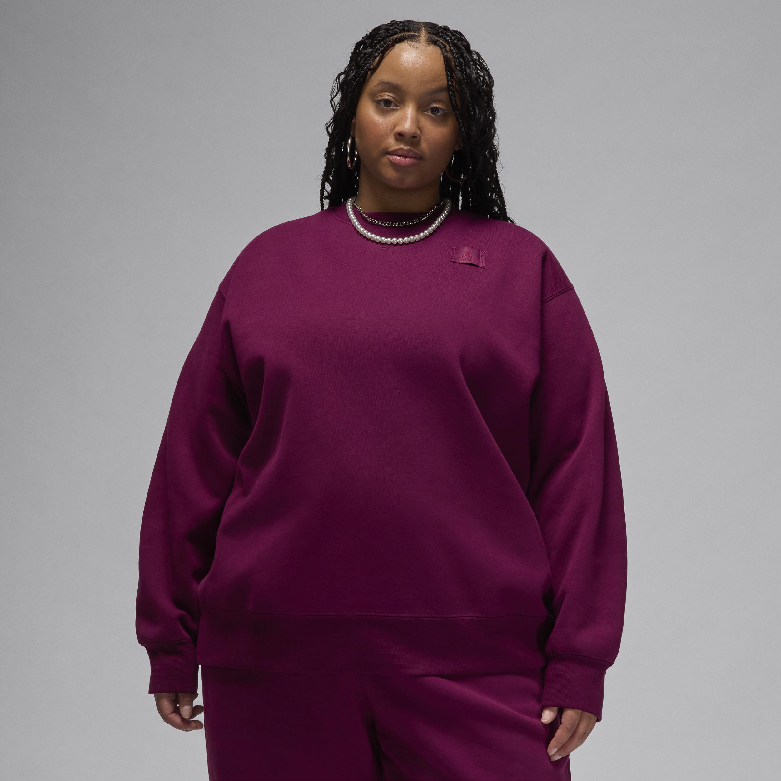 Jordan Flight Fleece Women's Crew-Neck Sweatshirt (Plus Size) Product Image