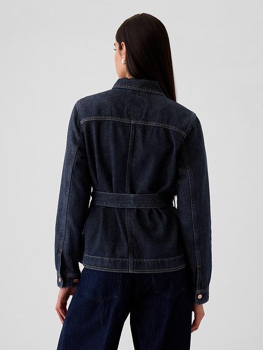 UltraSoft Denim Belted Jacket Product Image