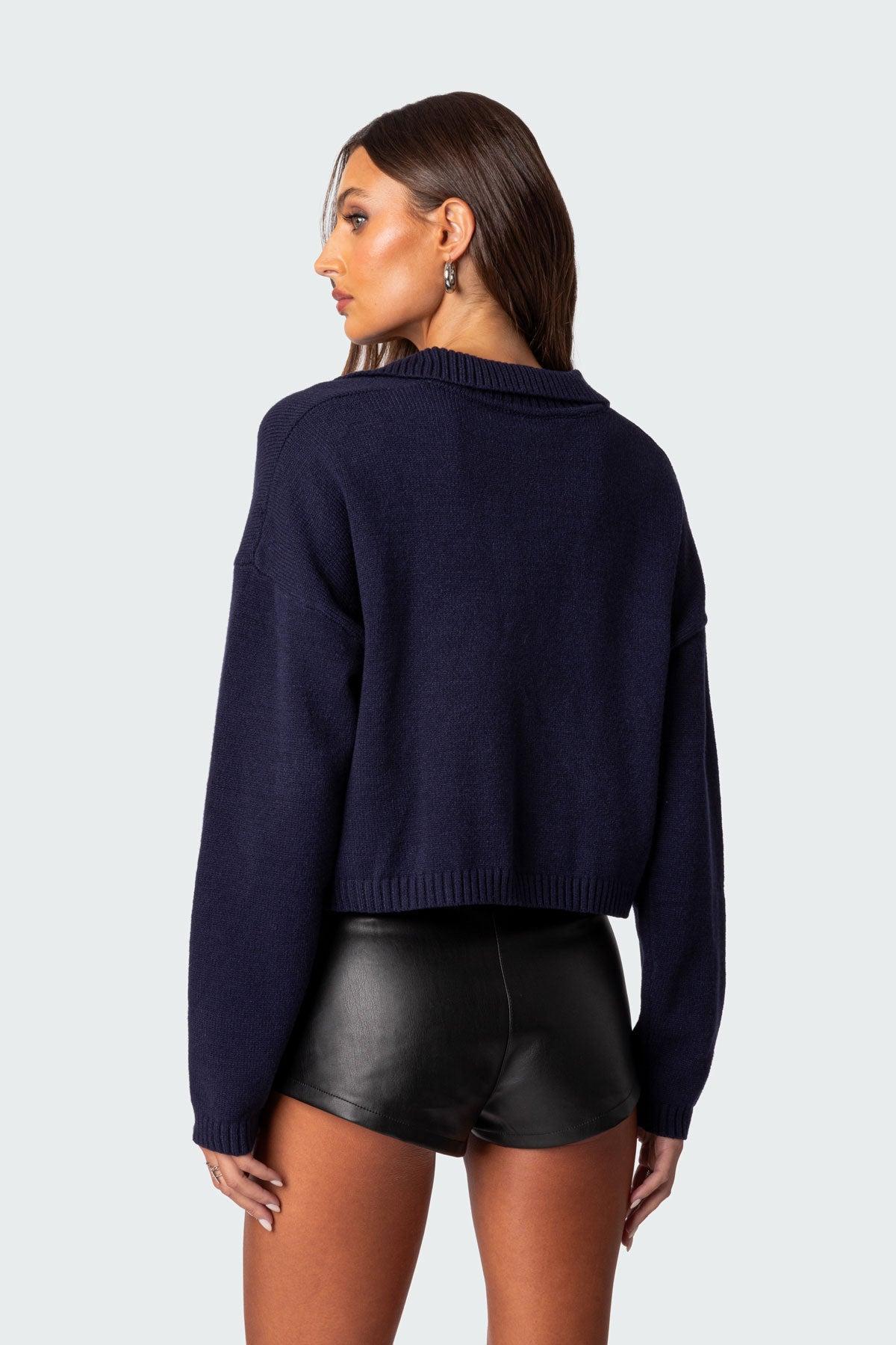 Marcie Oversize Cropped Sweater Product Image