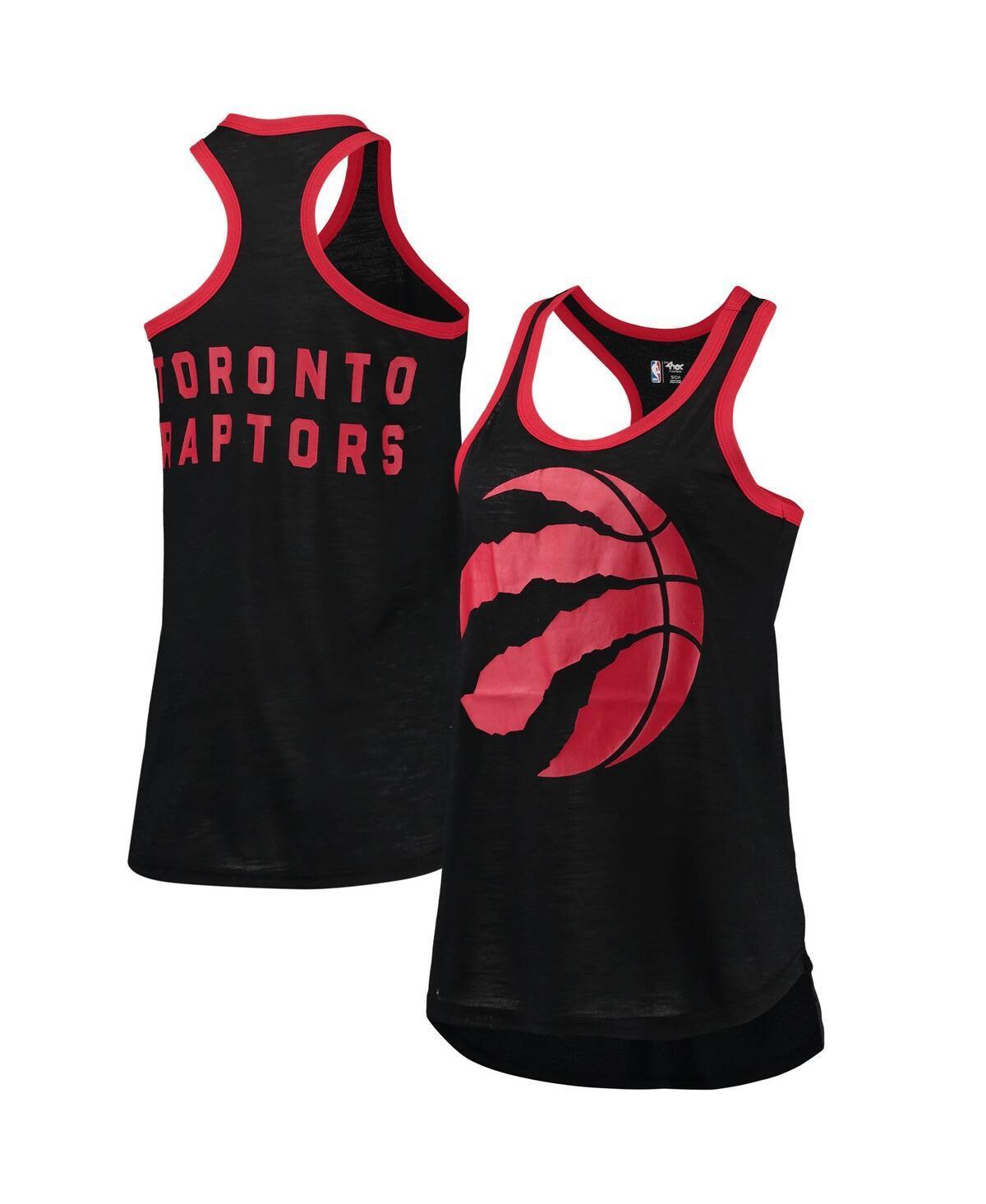 Womens G-iii Sports by Carl Banks Black Toronto Raptors Showdown Scoop-Neck Racerback Tank Top Product Image