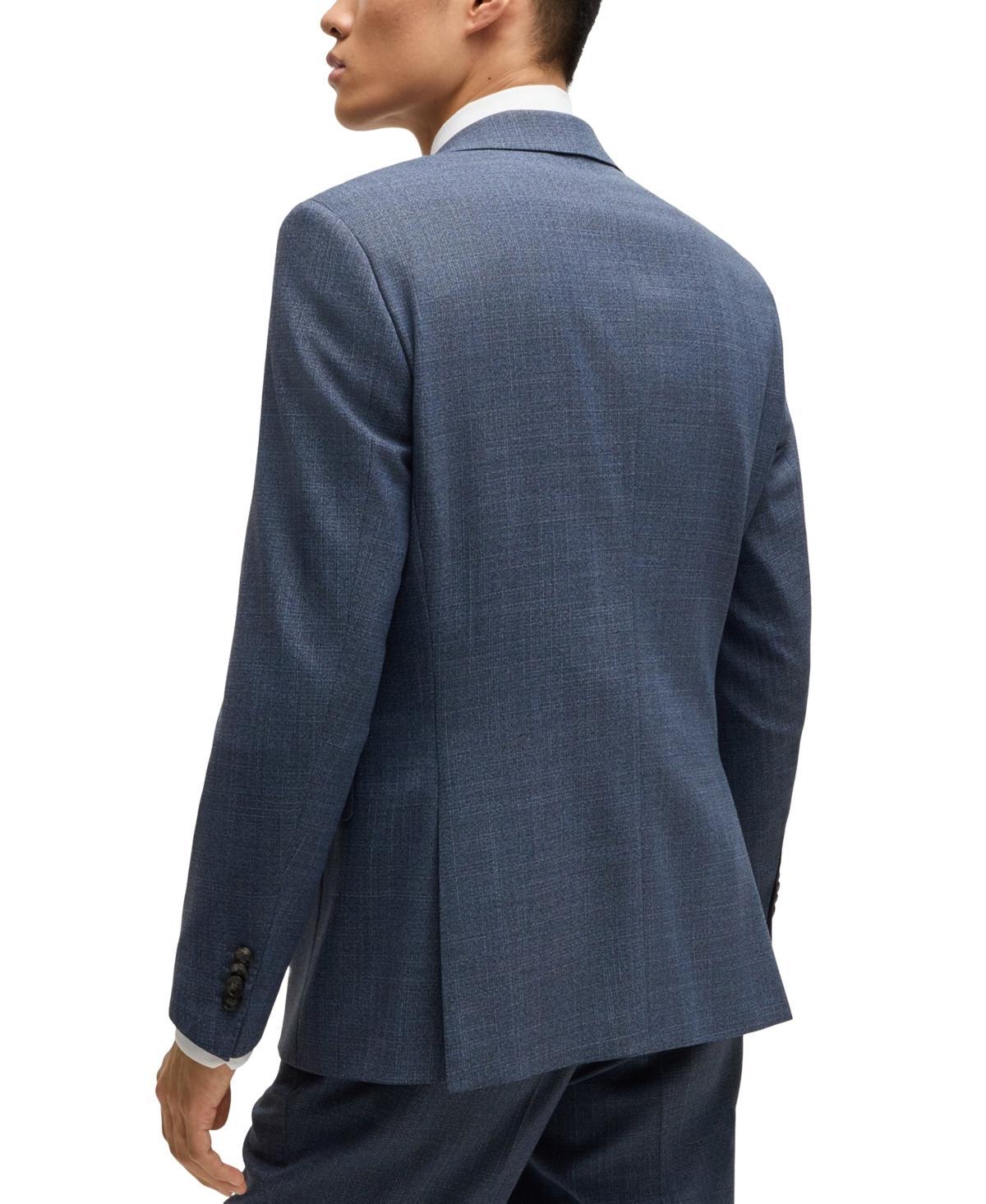 Boss by Hugo Boss Mens Micro-Patterned Regular-Fit Suit Product Image