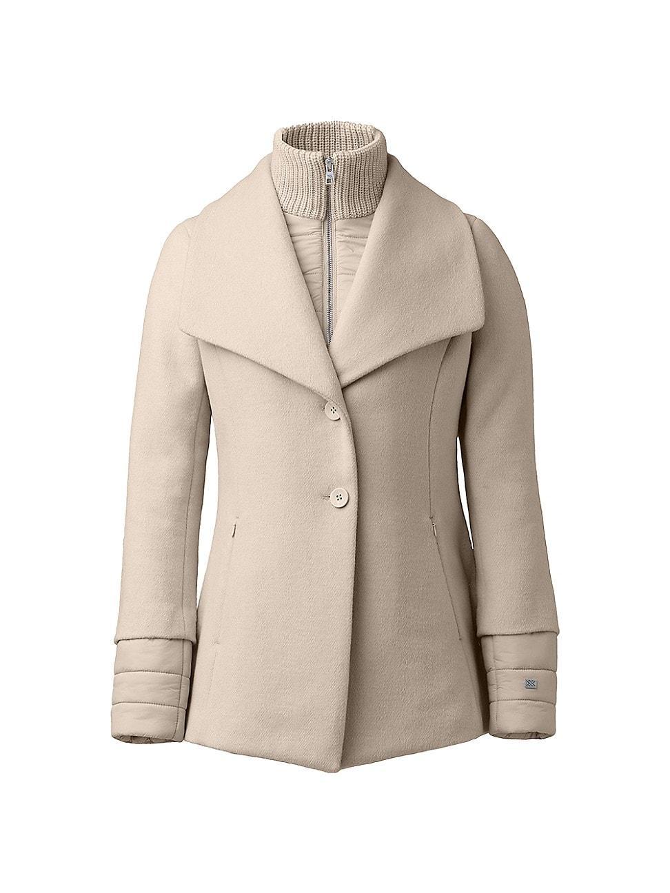 Womens Frieda Layered Wool Coat Product Image