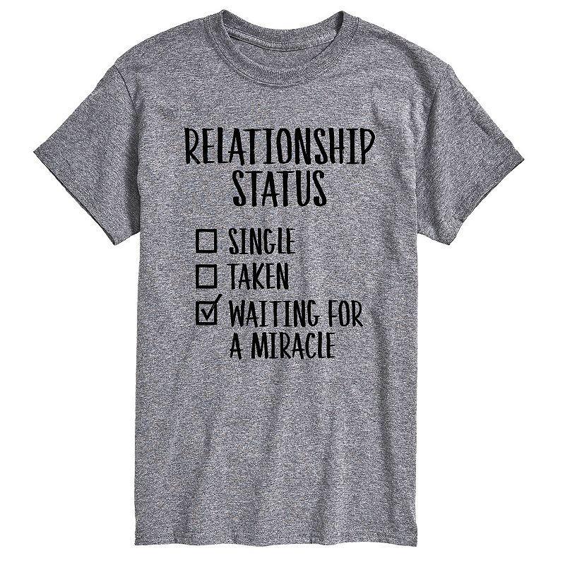 Big & Tall Relationship Status Checklist Graphic Tee, Mens Product Image