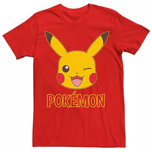 Mens Pokmon Pikachu Winky Face Tee Product Image