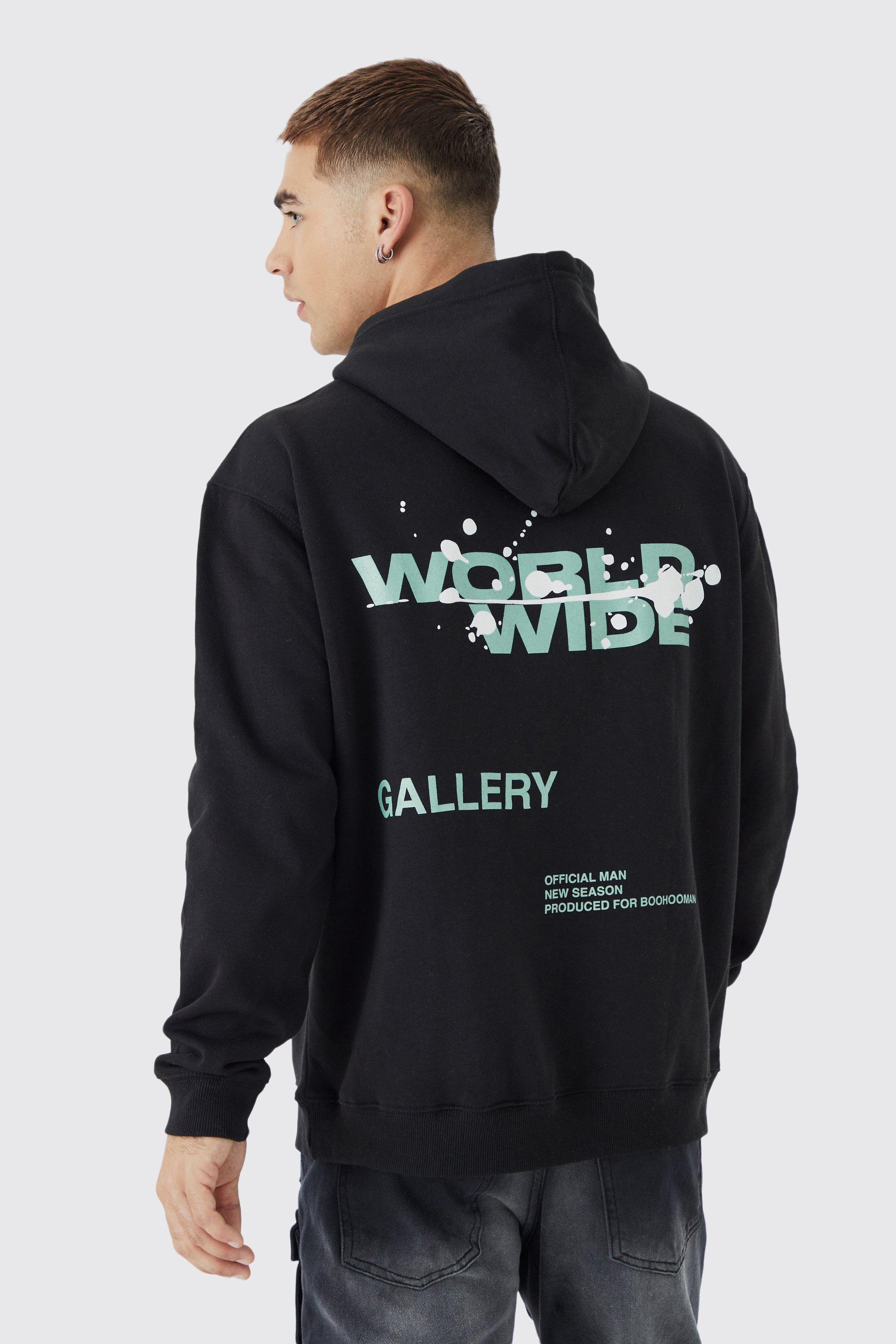 Oversized Graphic Hoodie | boohooMAN USA Product Image