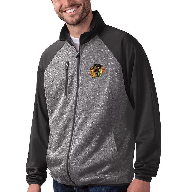 Mens G-III Sports by Carl Banks Black Boston Bruins RunnersRaglan Full-Zip Track Jacket Product Image