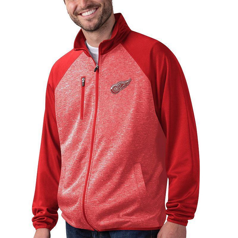 Mens G-III Sports by Carl Banks Detroit Wings RunnersRaglan Full-Zip Track Jacket Product Image