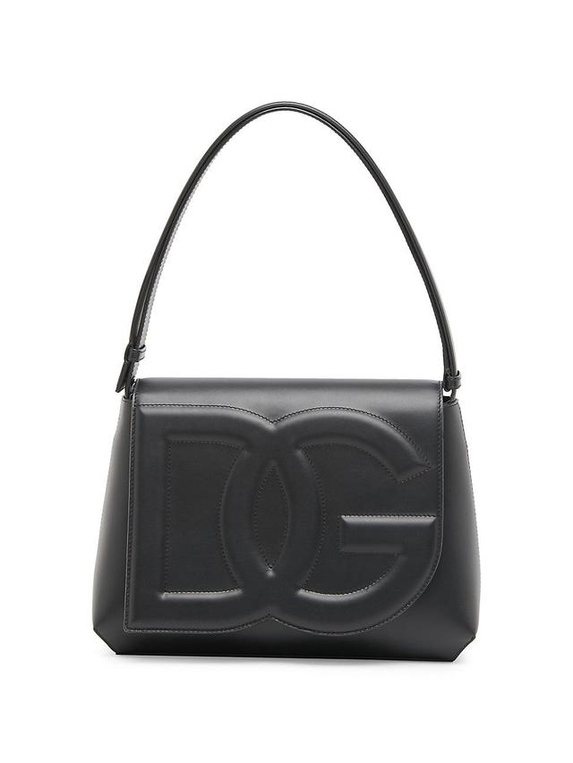 Womens DG Leather Top-Handle Bag Product Image