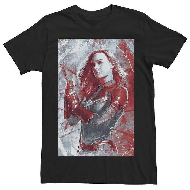 Marvel Mens Avengers Endgame Captain Marvel Painting Short Sleeve T-Shirt Product Image