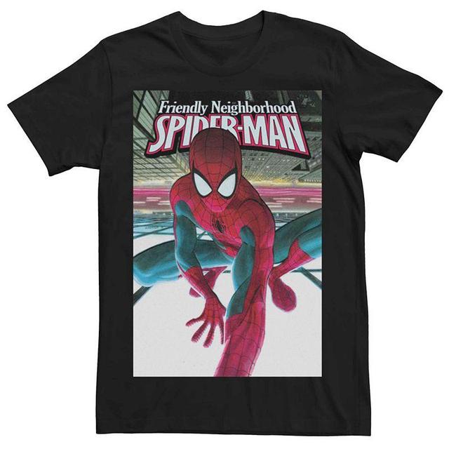 Mens Marvel Spider-Man Short Sleeve Graphic Tee Black Product Image