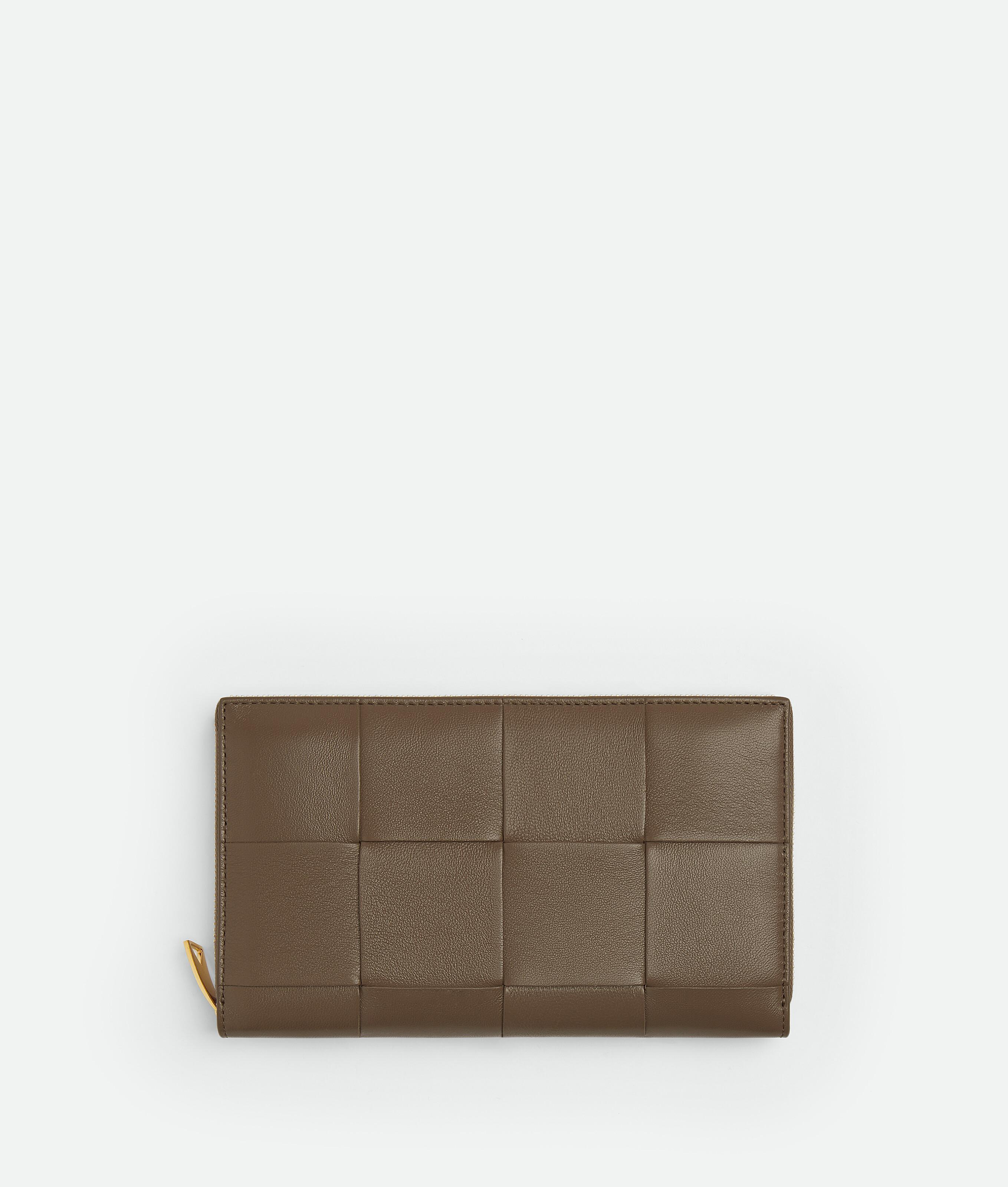 Women's Cassette Zip Around Wallet in Taupe grey Product Image