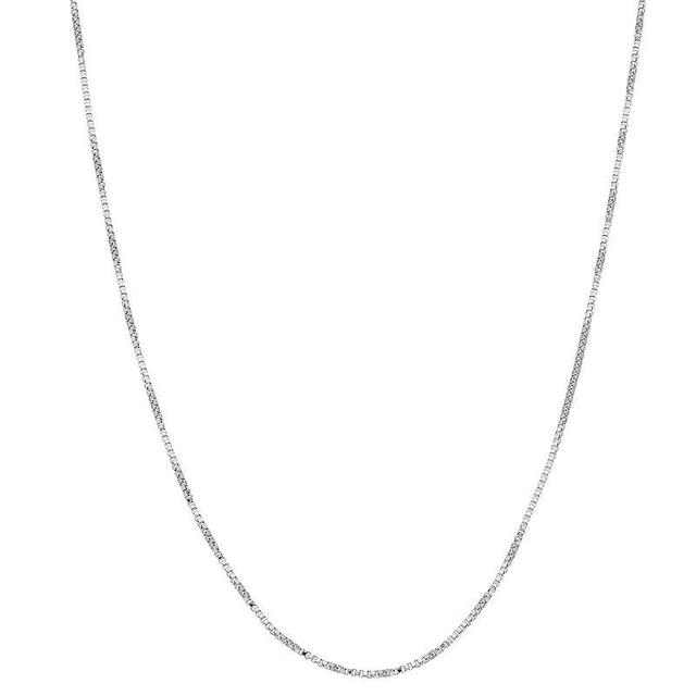 Box Chain Necklace, Womens, Silver Product Image