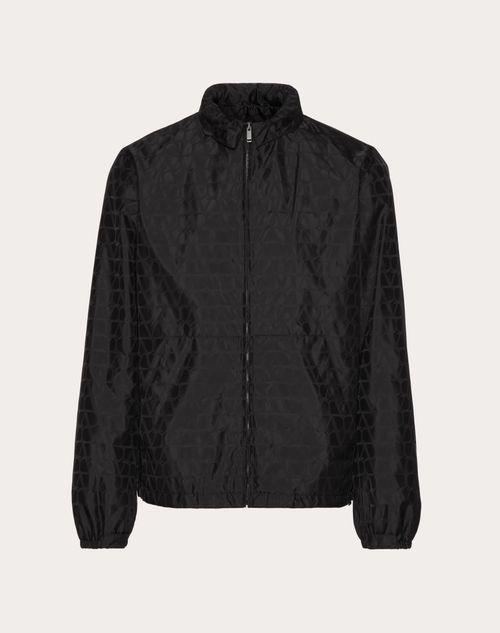 NYLON WINDBREAKER WITH TOILE ICONOGRAPHE PATTERN Product Image