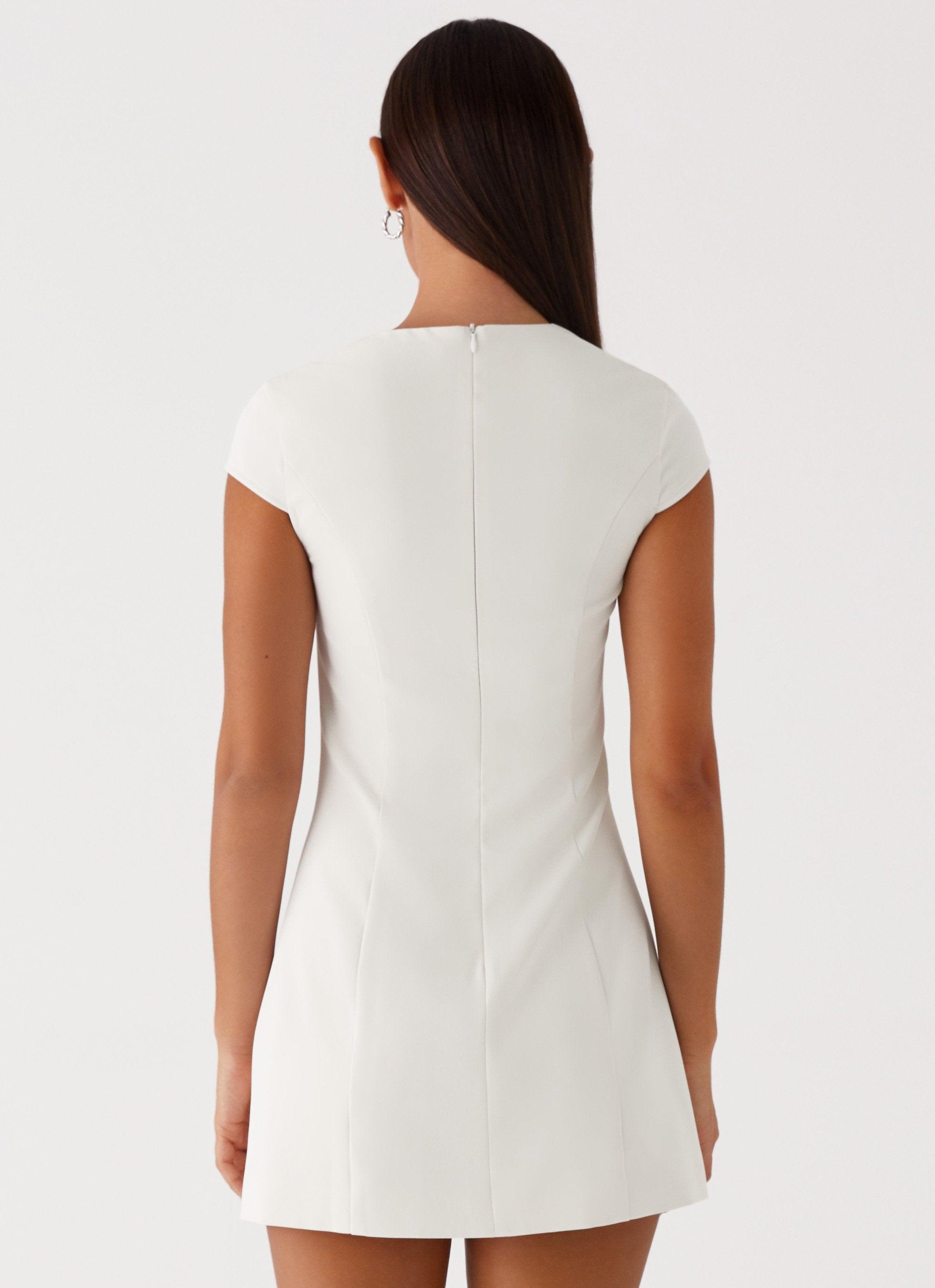 Harriet Mini Dress - Off White Product Image