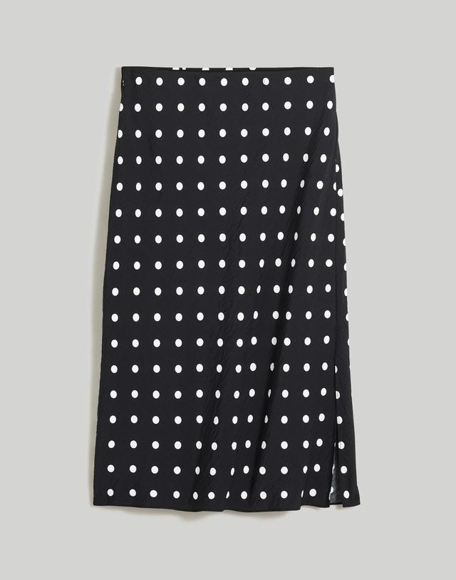 The Layton Midi Slip Skirt in Polka Dot Product Image