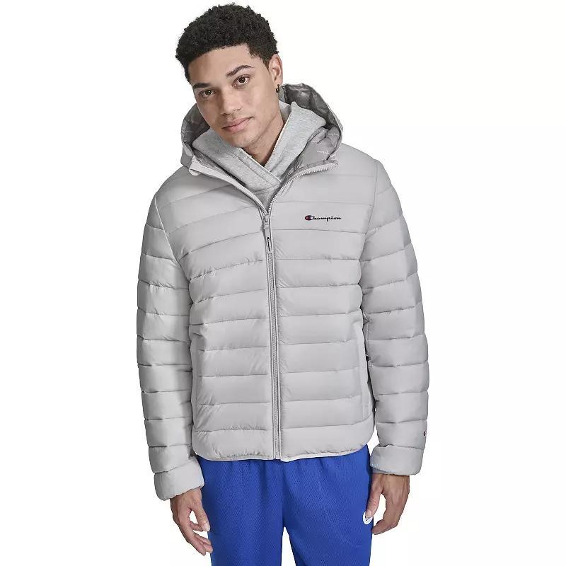 Mens Champion Lightweight Puffer Jacket with Hood Product Image