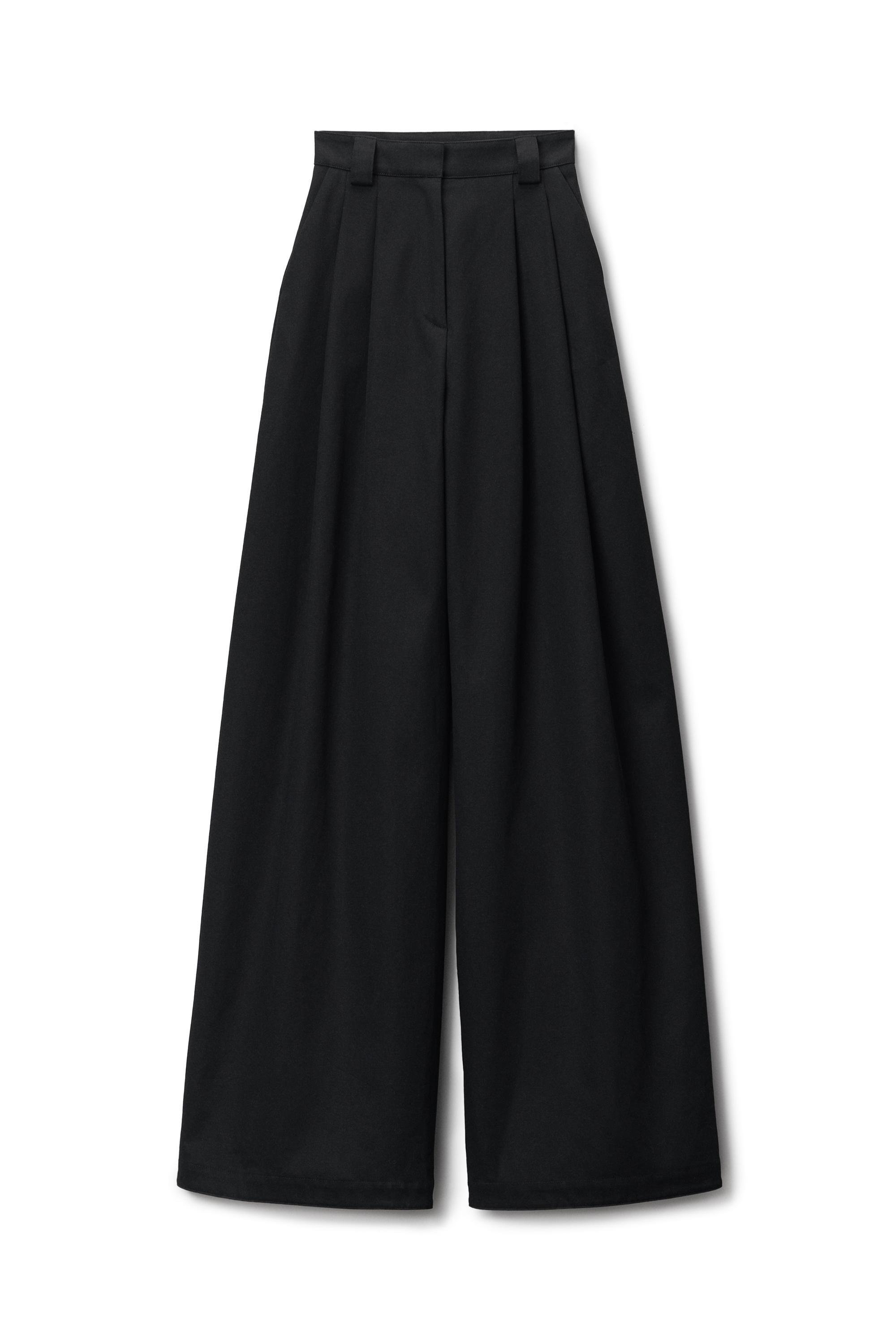 High-waist Wide-leg Pant In Wool Twill Product Image