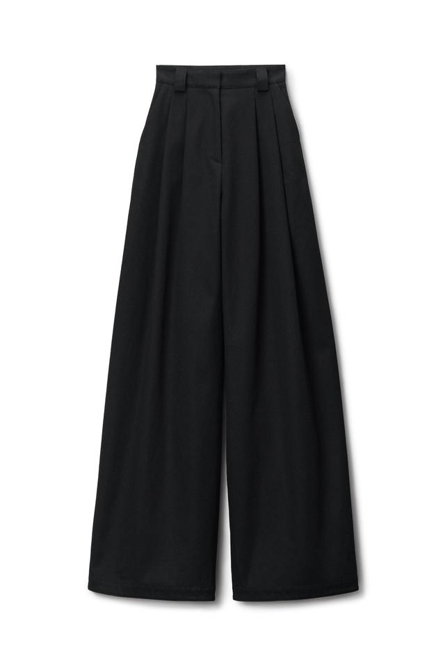 High-waist Wide-leg Pant In Wool Twill Product Image