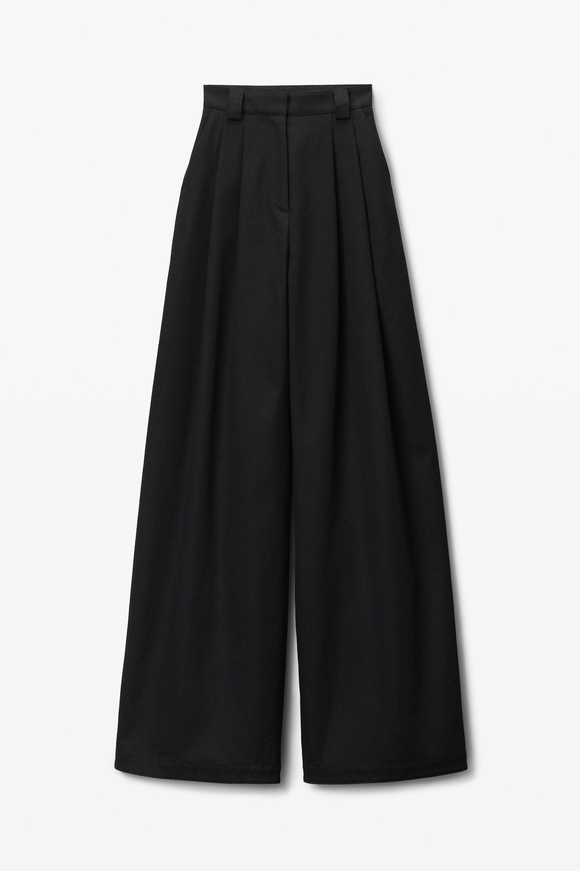 High-waist Wide-leg Pant In Wool Twill Product Image