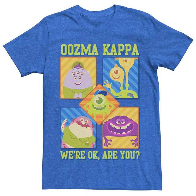 Mens Disney Pixar Monsters University Oozma Kappa Cartoon Group Tee Royal Grey Product Image