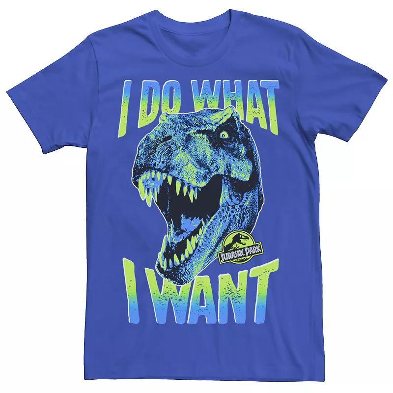 Mens Jurassic Park T-Rex I Do What I Want Tee Grey Product Image