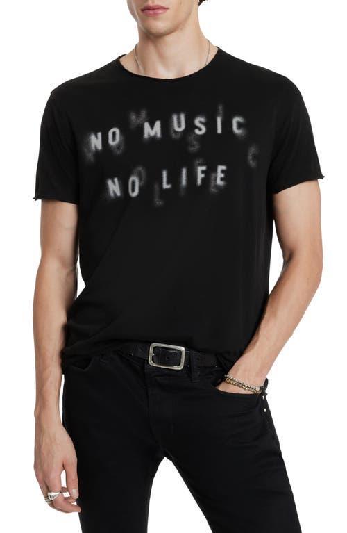 John Varvatos No Music Graphic T-Shirt Product Image