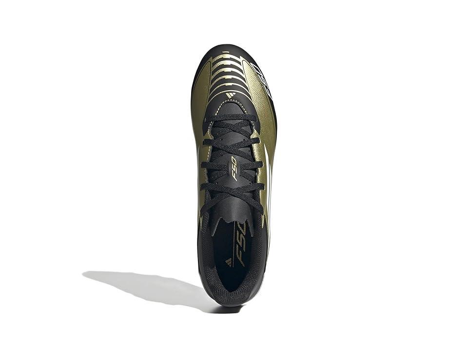 adidas F50 Club Messi Football Boots Flexible Ground (Gold Metallic/White Men's Soccer Shoes Product Image