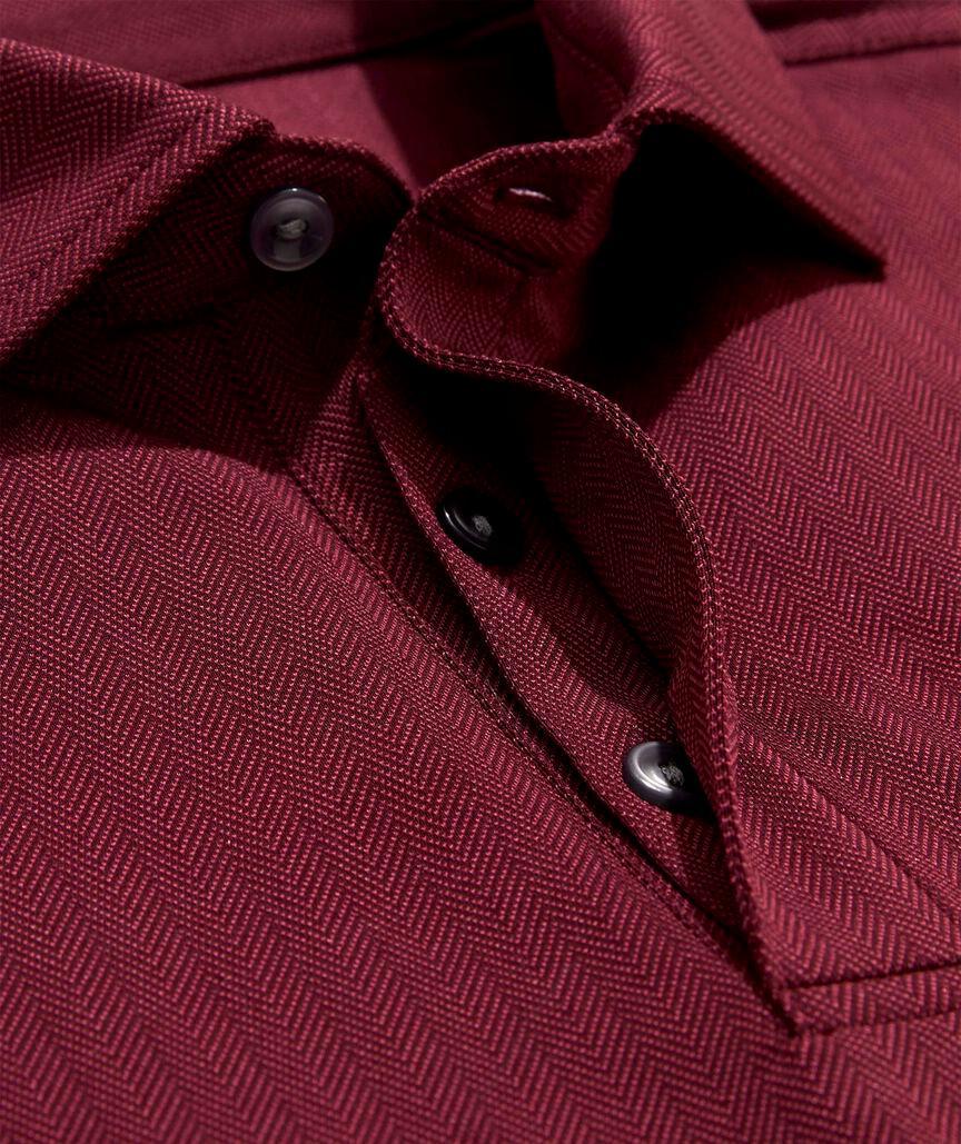 On-The-Go Herringbone Jacquard Polo Product Image