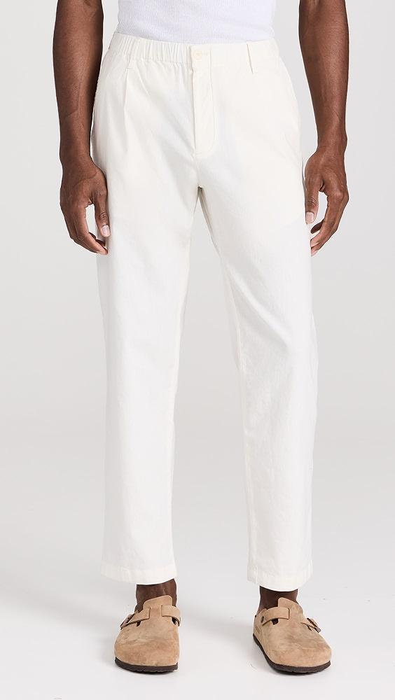 Club Monaco Relaxed Tapered Linen Pants | Shopbop Product Image