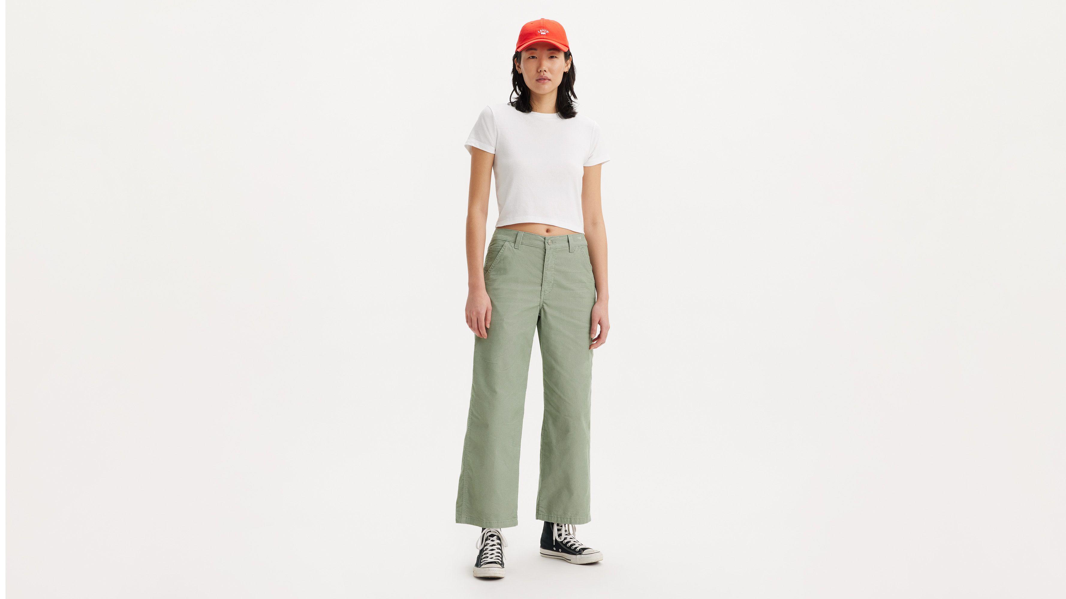 Baggy Carpenter Lightweight Corduroy Women's Pants Product Image