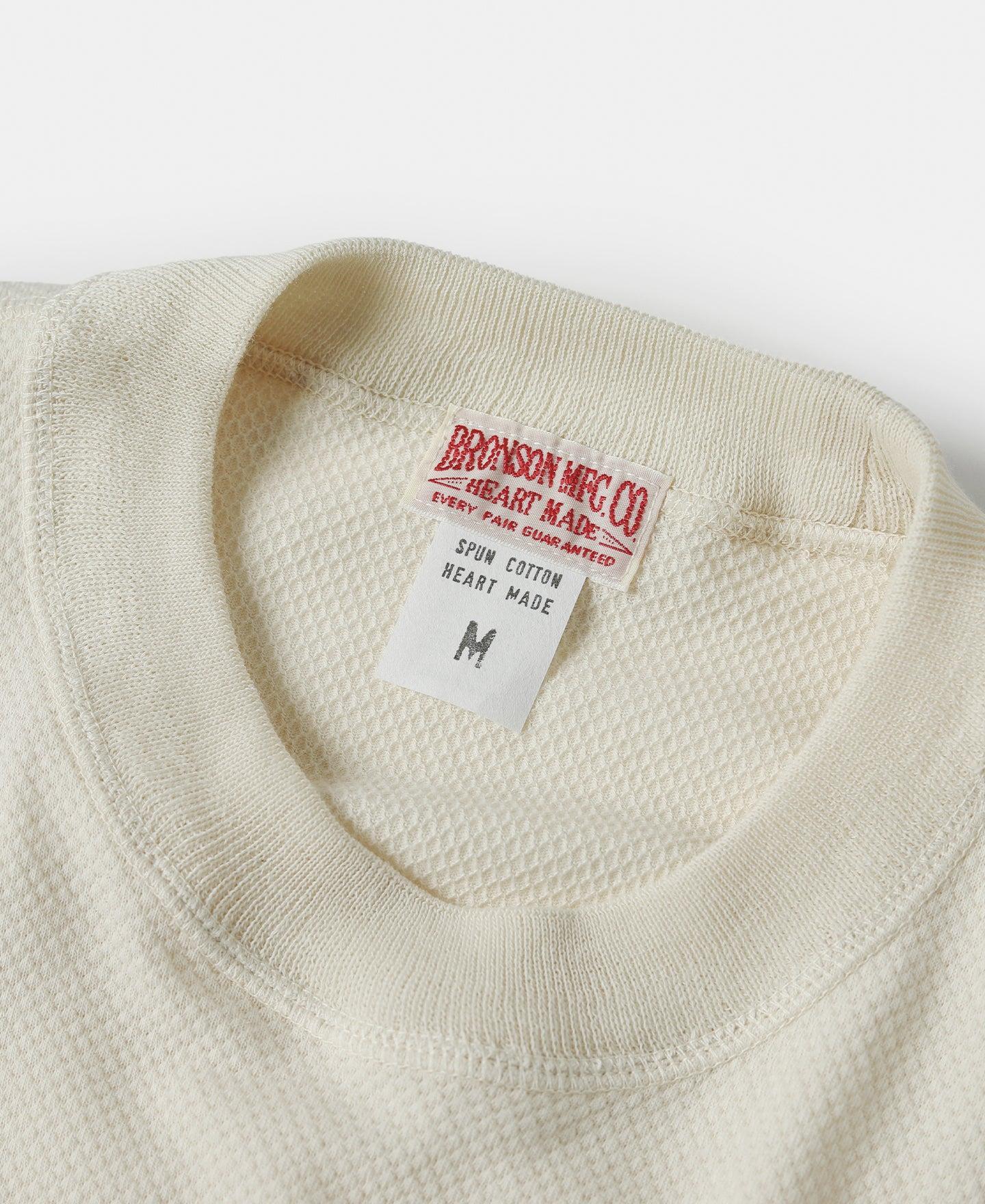 Waffle Knit Pattern Pocket T-Shirt - Apricot Product Image