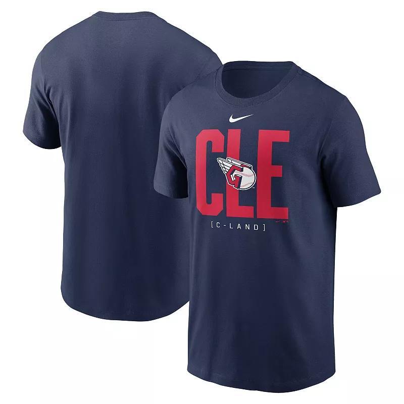 Mens Nike Navy Cleveland Guardians Scoreboard T-Shirt Grd Blue Product Image