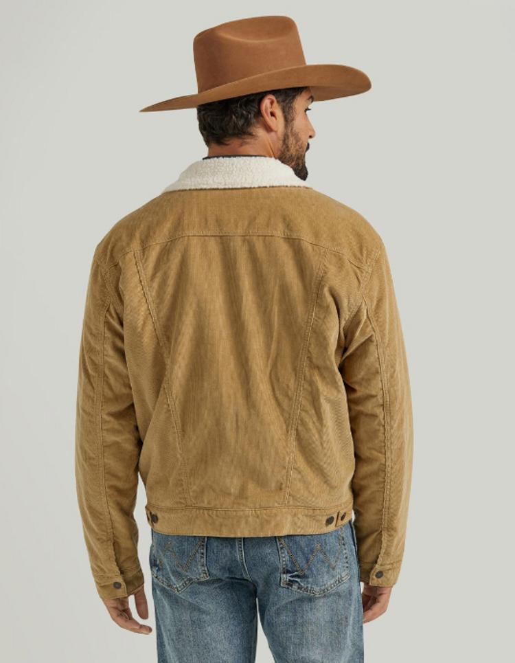 Wrangler® Men's Wheat Corduroy Sherpa Lined Jacket Product Image