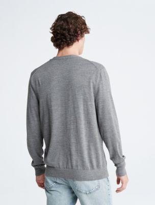 Extra Fine Merino Wool Blend Cardigan Sweater Product Image