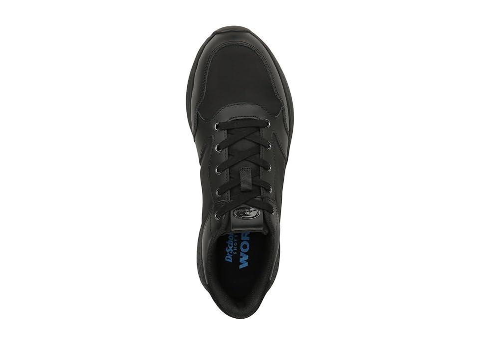 Dr. Scholls Work Mens Nolan Slip Resistant Sneaker Shoes Black Leather DRTX 9.5 M Product Image