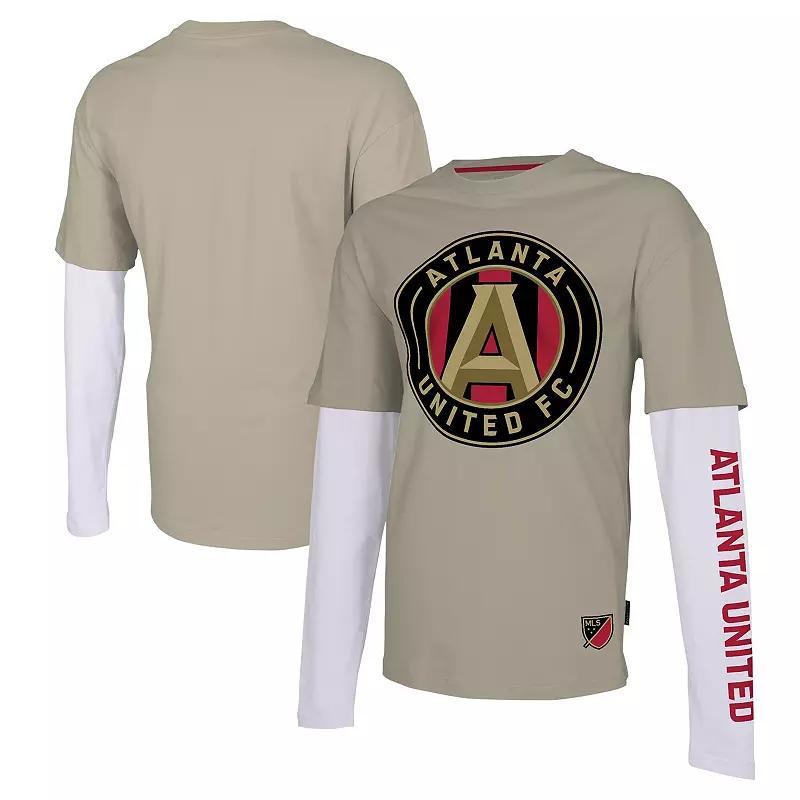 Mens Stadium Essentials Tan Atlanta United FC Status Long Sleeve T-Shirt Product Image