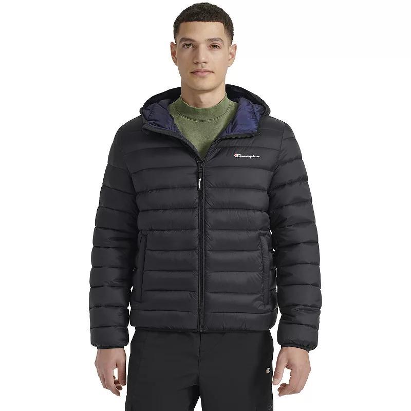 Mens Champion Lightweight Puffer Jacket with Hood Product Image