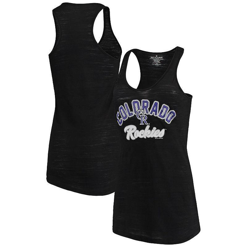 Womens Soft as a Grape Colorado Rockies Multicount Racerback Tank Top Product Image