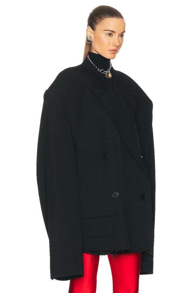 Balenciaga Cropped Blazer Black. (also in ). Product Image