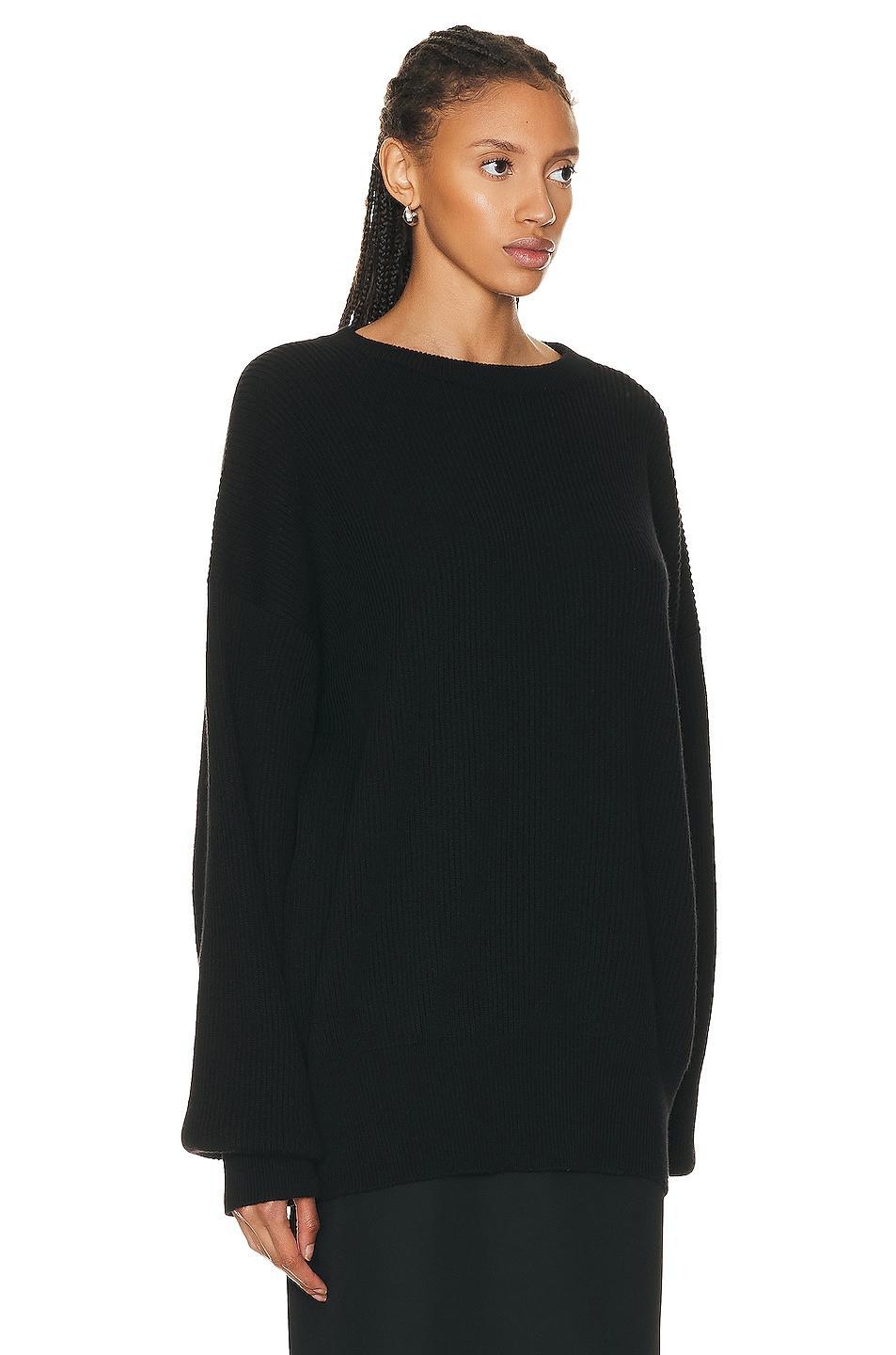 The Row Edmonton Top in Black - Black. Size L (also in S). Product Image