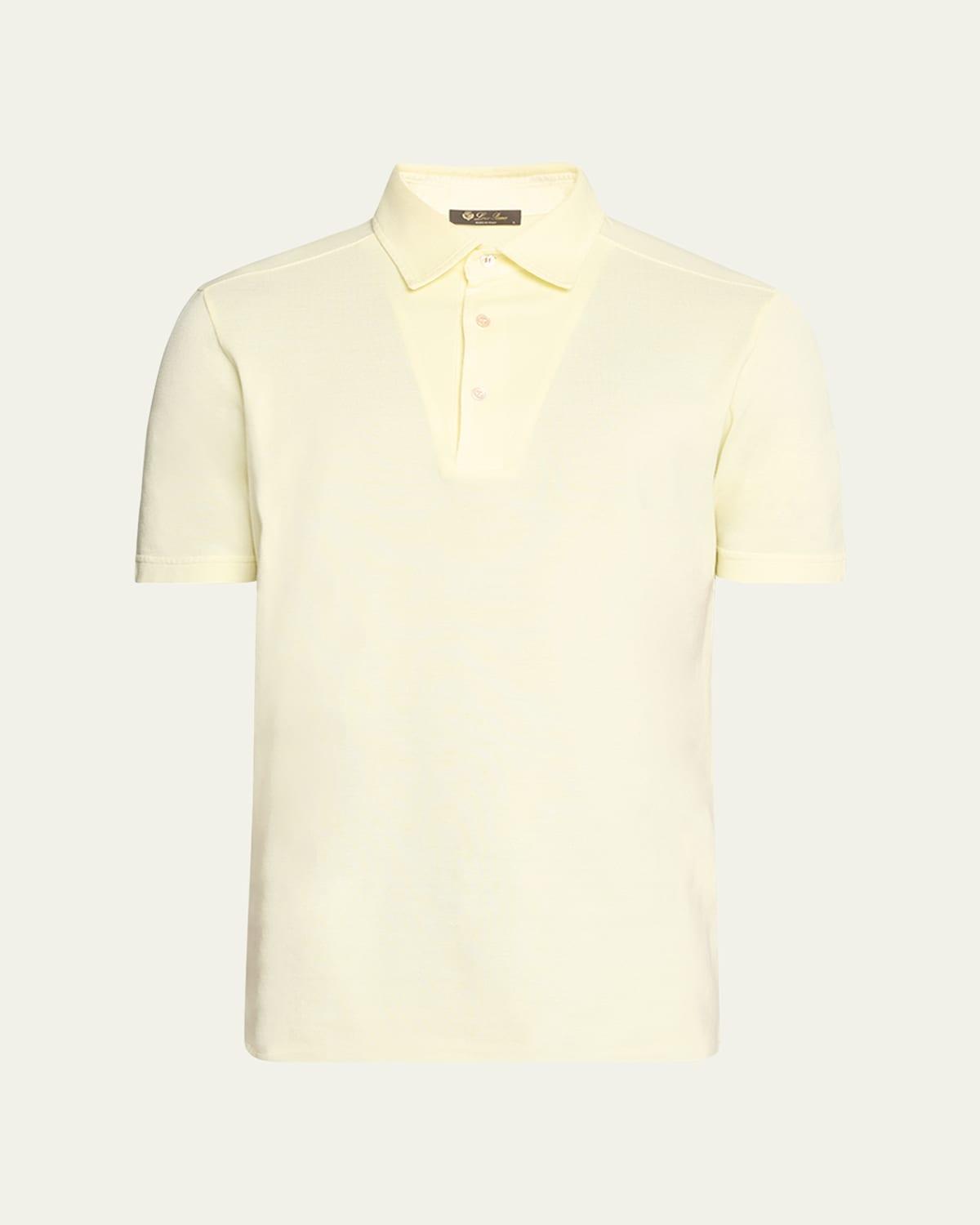 Mens Piqu Dyed Polo Shirt Product Image