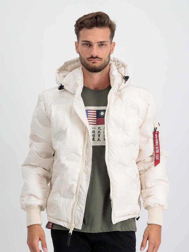 HOODED LOGO PUFFER Male Product Image